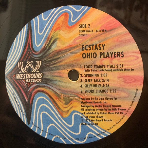 Ohio Players : Ecstasy (LP, Album, RE, Gat)