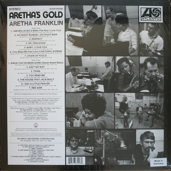 Aretha Franklin : Aretha's Gold (LP, Comp, RE)