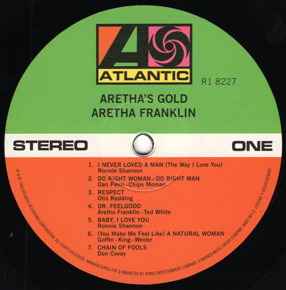 Aretha Franklin : Aretha's Gold (LP, Comp, RE)