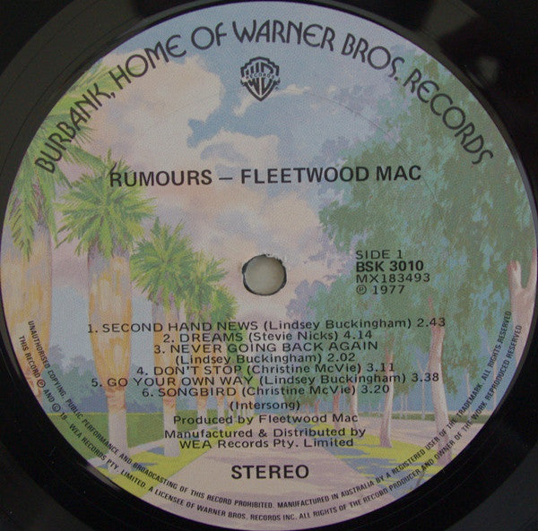 Fleetwood Mac : Rumours (LP, Album, Tex)