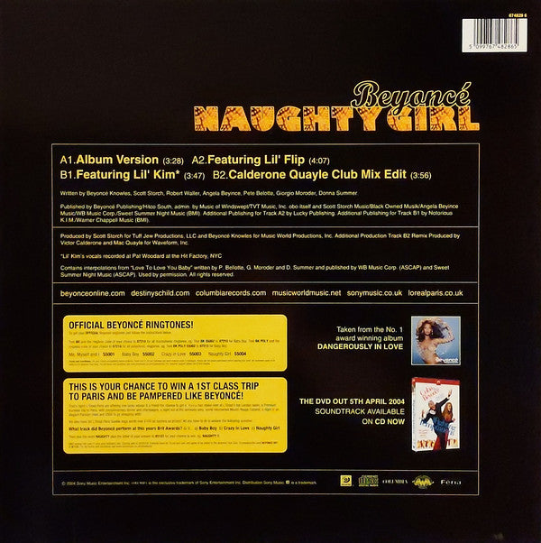Beyoncé : Naughty Girl (12")