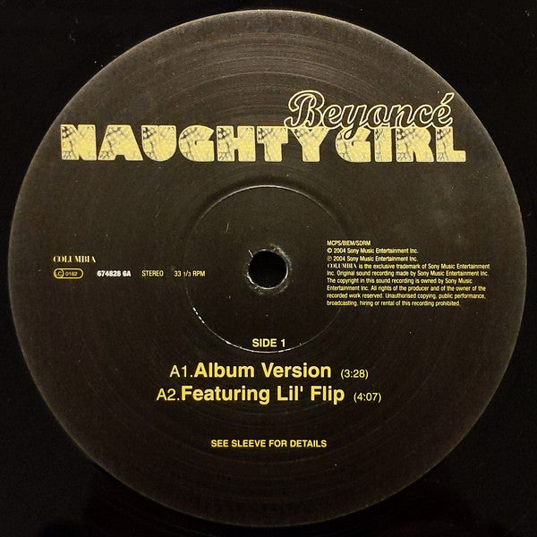Beyoncé : Naughty Girl (12")
