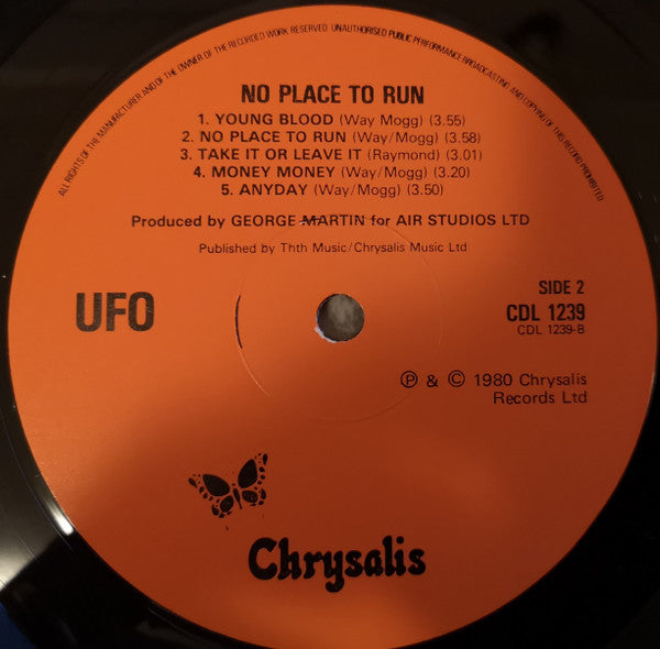 UFO (5) : No Place To Run (LP, Album)