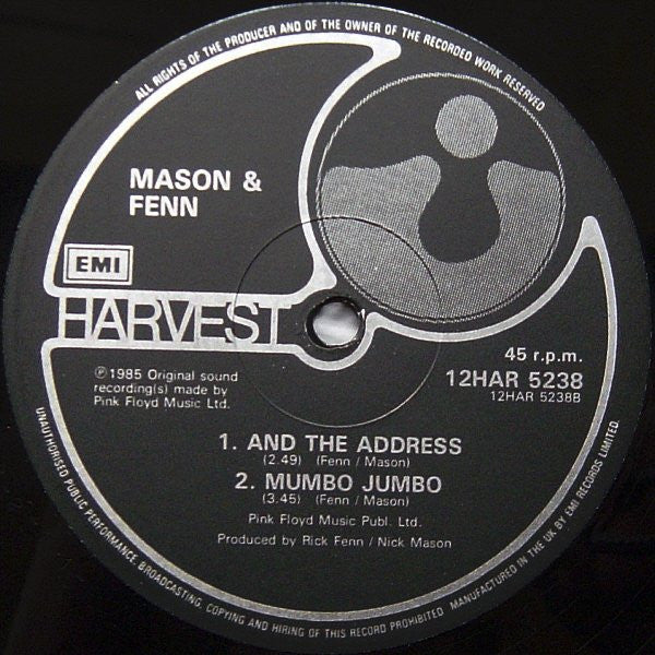 Nick Mason + Rick Fenn Featuring David Gilmour : Lie For A Lie (12", Single)