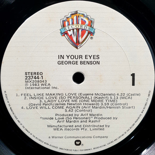 George Benson : In Your Eyes (LP, Album)