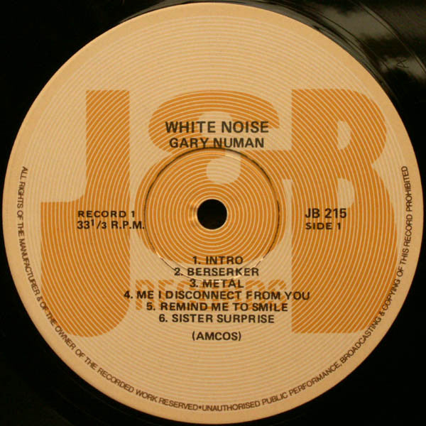 Gary Numan : White Noise (2xLP, Album)