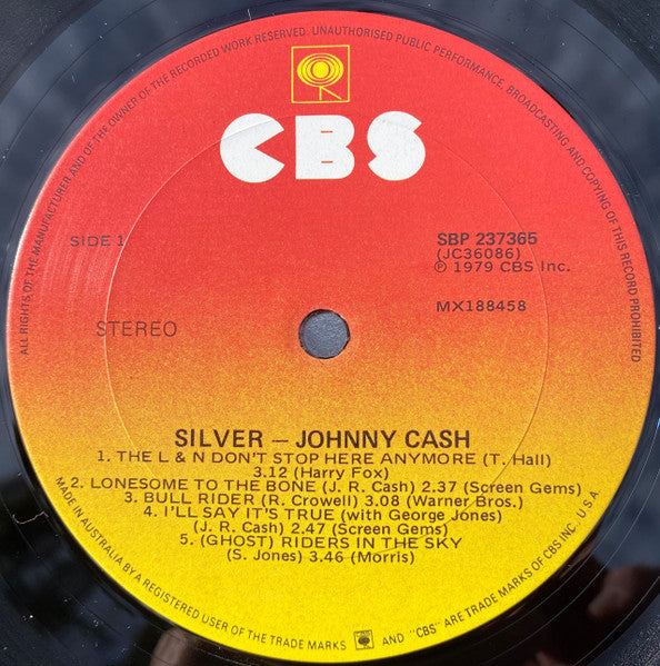 Johnny Cash : Silver (LP, Album)