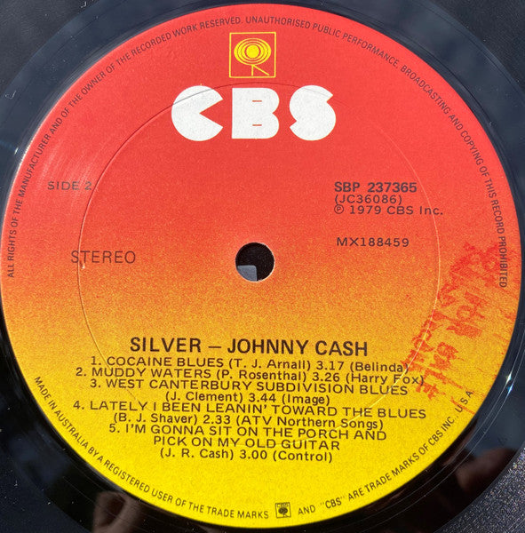 Johnny Cash : Silver (LP, Album)