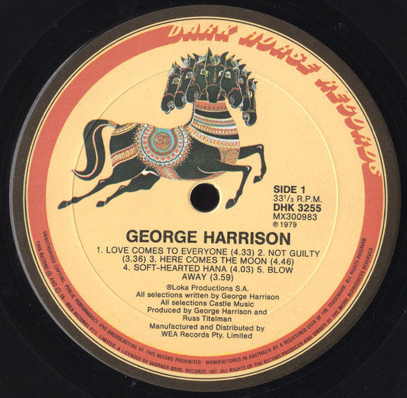 George Harrison : George Harrison (LP, Album, RE)