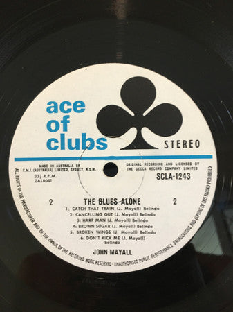 John Mayall : The Blues Alone (LP)
