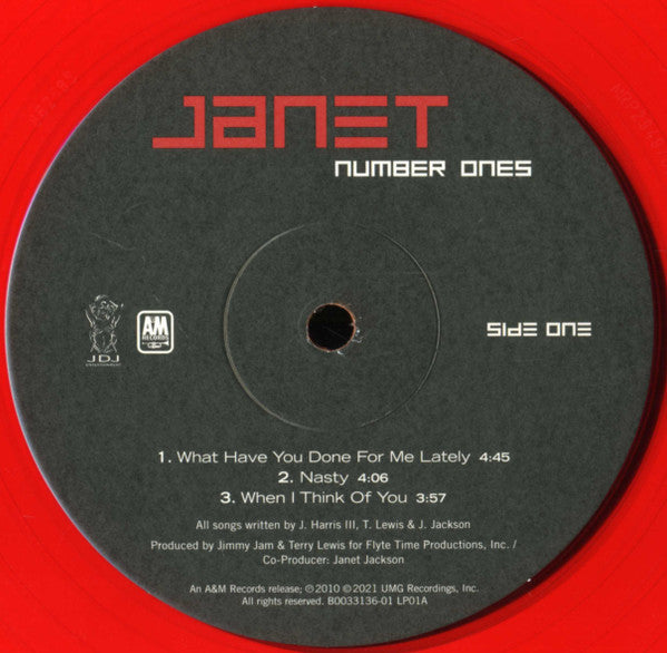 Janet* : Number Ones (2xLP, Comp, Ltd, RE, Red)