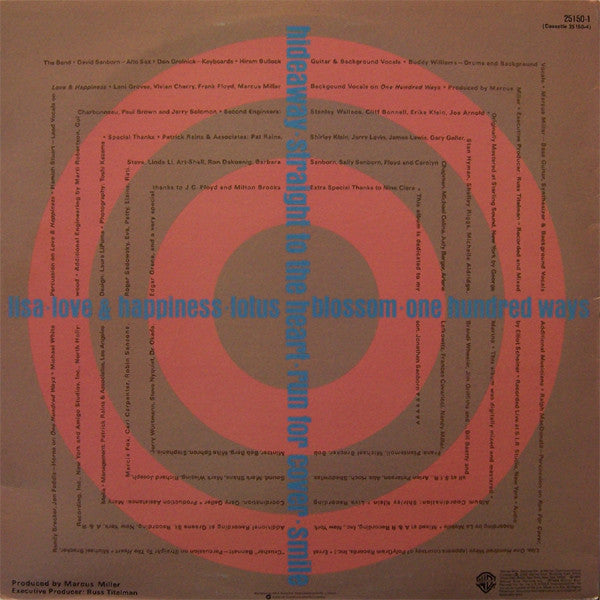 David Sanborn : Straight To The Heart (LP, Album)