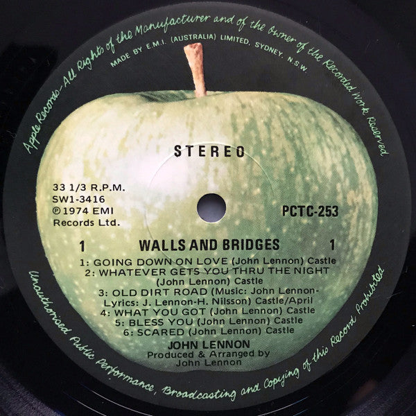 John Lennon : Walls And Bridges (LP, Album)