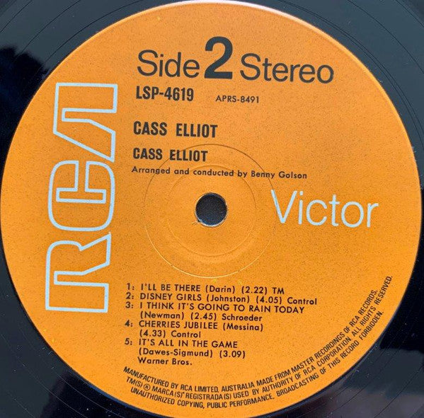 Cass Elliot : Cass Elliot (LP, Album, Non)