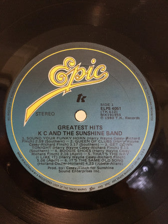 KC & The Sunshine Band : Greatest Hits (LP, Comp)