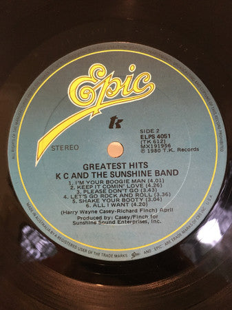 KC & The Sunshine Band : Greatest Hits (LP, Comp)