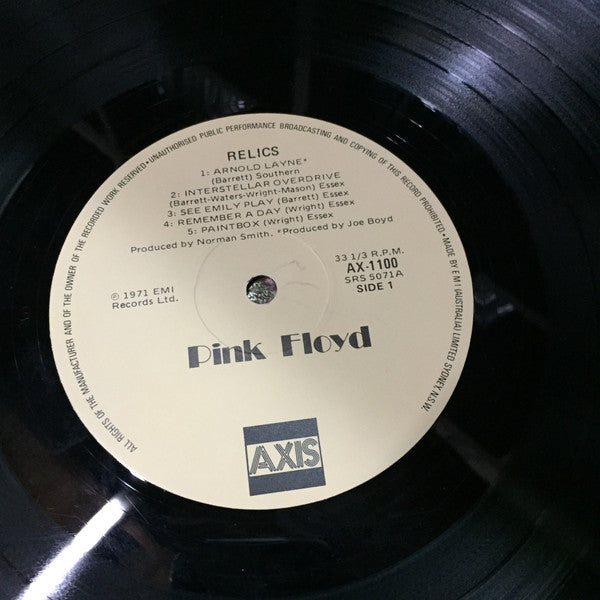 Pink Floyd : Relics (A Bizarre Collection Of Antiques And Curios) (LP, Comp, RE, Yel)