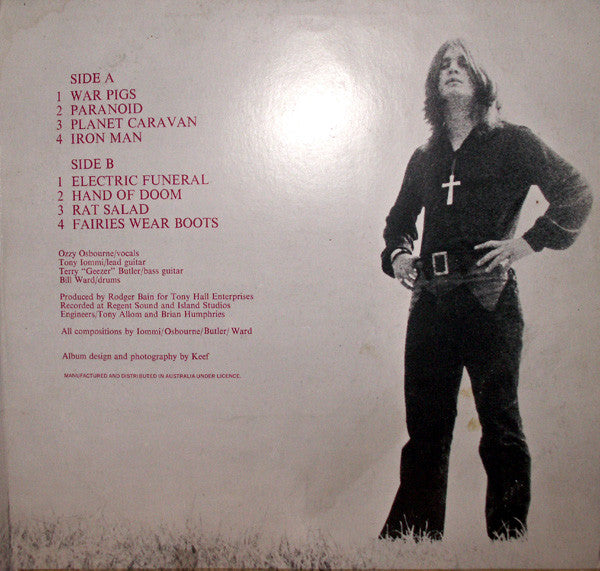 Black Sabbath : Paranoid (LP, Album, Gat)