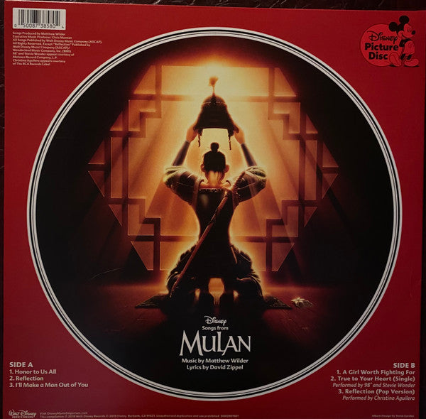 Various : Songs From Mulan (12", Comp, Pic, RE)