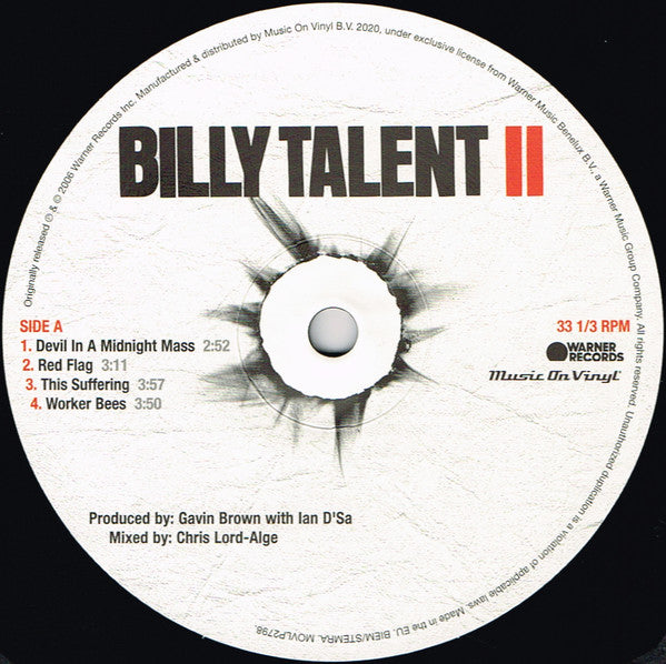 Billy Talent : Billy Talent II (2xLP, Album, RE, RP)