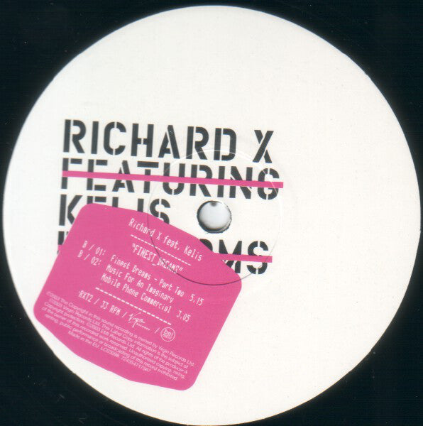 Richard X Featuring Kelis : Finest Dreams (12", Single)