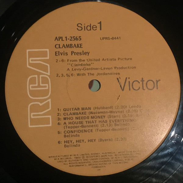 Elvis* : Clambake (LP, Album)
