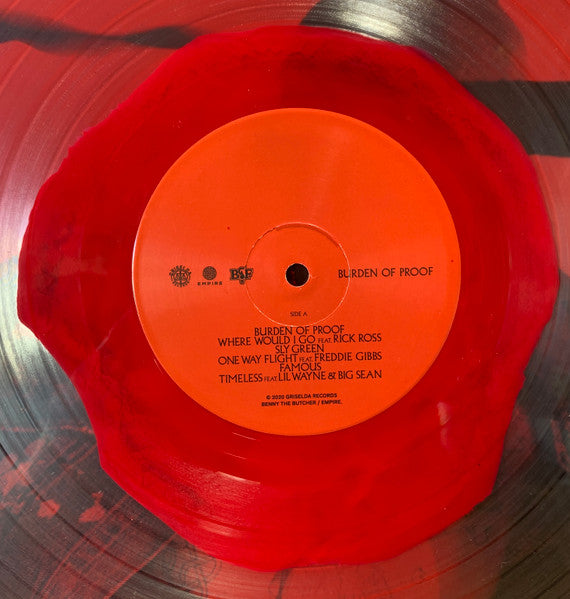 Benny The Butcher : Burden Of Proof (LP, Album, Ltd, Red)