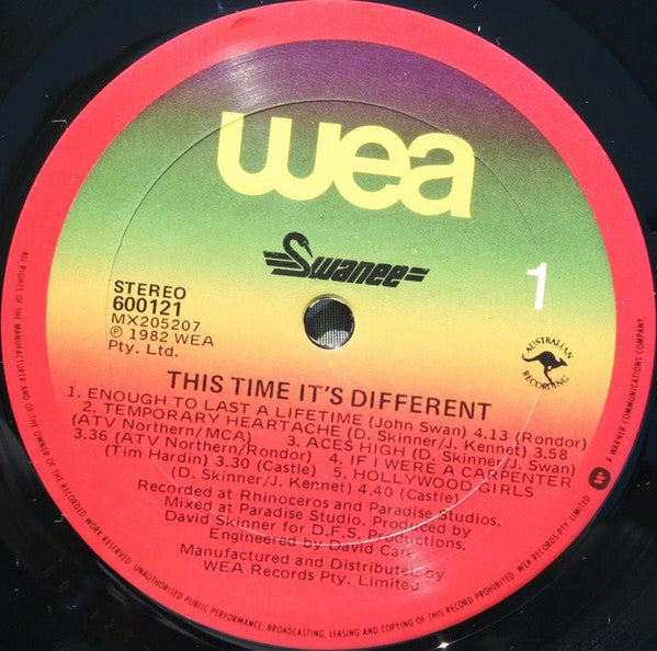 Swanee : This Time It's Different (LP, Album)