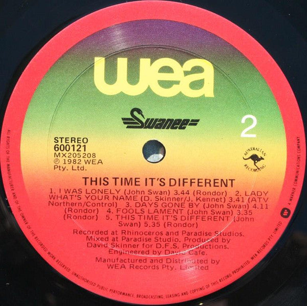 Swanee : This Time It's Different (LP, Album)