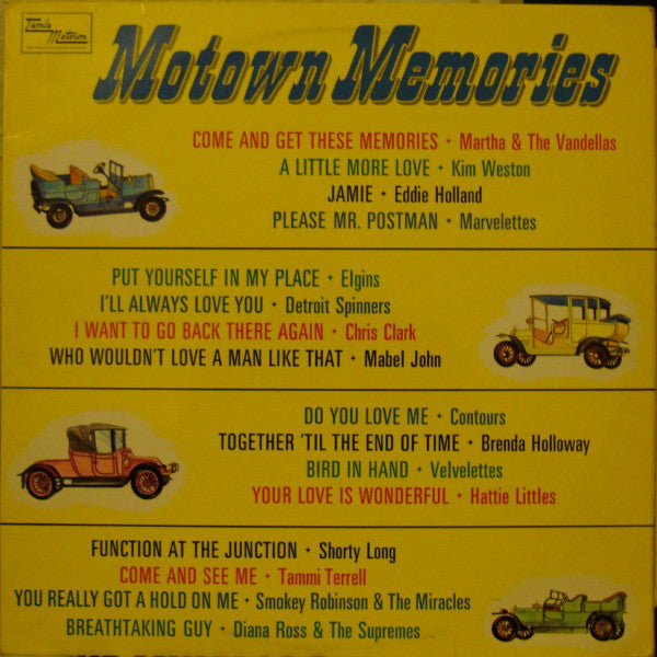 Various : Motown Memories (LP, Comp, Mono)