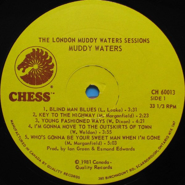 Muddy Waters : The London Muddy Waters Sessions (LP, Album, RE, Gat)