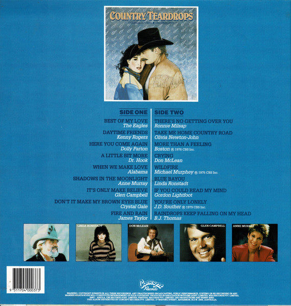 Various : Country Teardrops (LP, Comp)