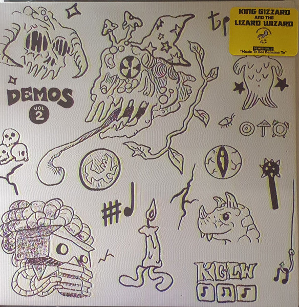 King Gizzard And The Lizard Wizard : Demos Vol. 2 "Music To Eat Bananas To" (LP, Ltd, Cle)