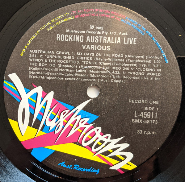 Various : Rocking Australia Live (2xLP, Album)