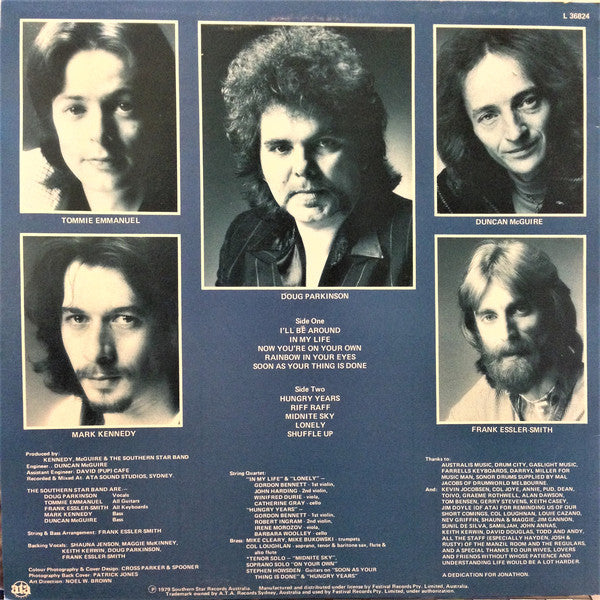 Doug Parkinson's Southern Star Band* : I'll Be Around (LP, Album)