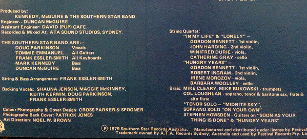 Doug Parkinson's Southern Star Band* : I'll Be Around (LP, Album)