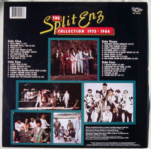 Split Enz : The Split Enz Collection 1973-1984 (2xLP, Comp)