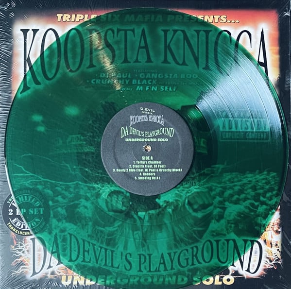 Triple Six Mafia* Presents… Koopsta Knicca : Da Devil's Playground: Underground Solo (LP, Gre + LP, Yel + Album, Ltd, RE)
