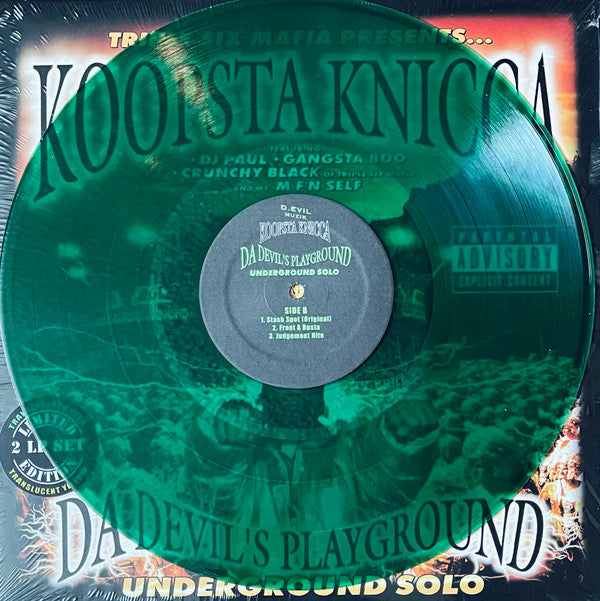 Triple Six Mafia* Presents… Koopsta Knicca : Da Devil's Playground: Underground Solo (LP, Gre + LP, Yel + Album, Ltd, RE)