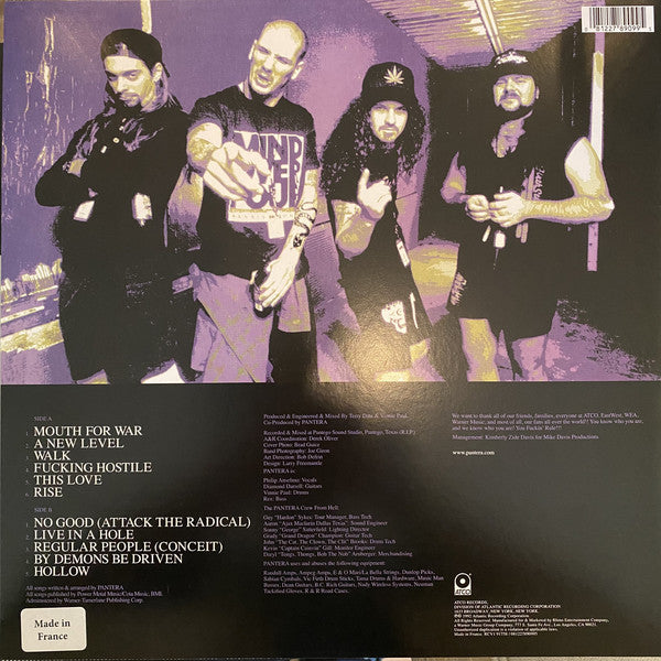 Pantera : Vulgar Display Of Power (LP, Album, Ltd, RE, Whi)