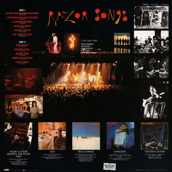 Cold Chisel : Razor Songs (LP, Comp)