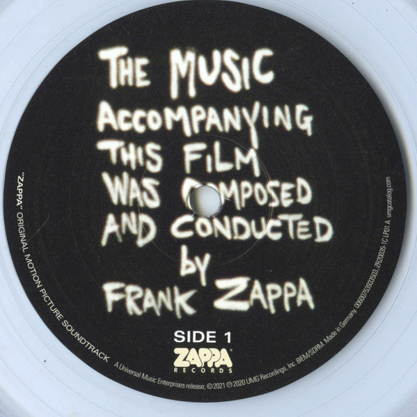 Frank Zappa : Zappa (Original Motion Picture Soundtrack) (2xLP, Album, Ltd, Cle)