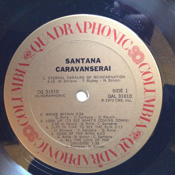Santana : Caravanserai (LP, Album, Quad)