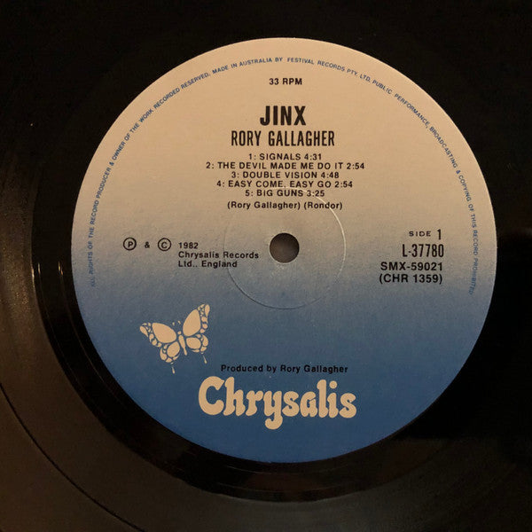 Rory Gallagher : Jinx (LP, Album)