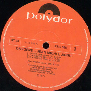 Jean Michel Jarre* : Oxygene (LP, Album)