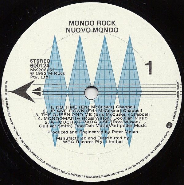 Mondo Rock : Nuovo Mondo (LP, Album)