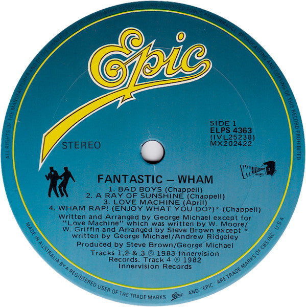 Wham! : Fantastic (LP, Album)