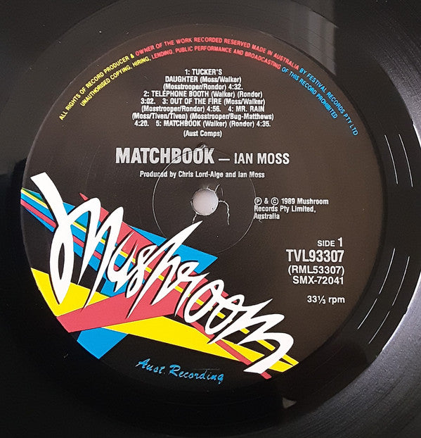 Ian Moss : Matchbook (LP, Album, Gat)