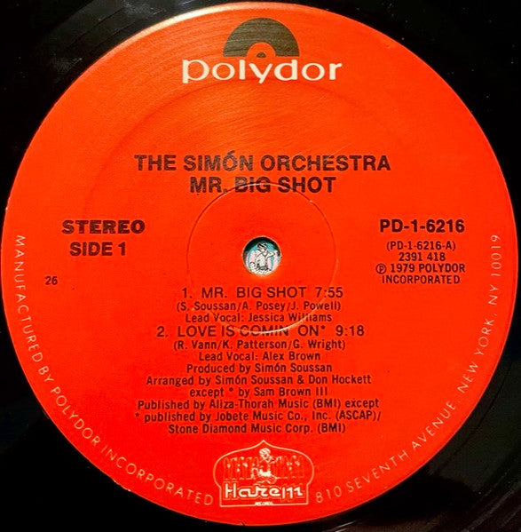 The Simon Orchestra : Mr. Big Shot (LP, Album, 26 )