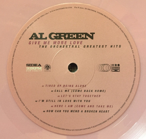 Al Green : Give Me More Love (The Orchestral Greatest Hits) (LP, RSD, Comp, Ltd, Pin)